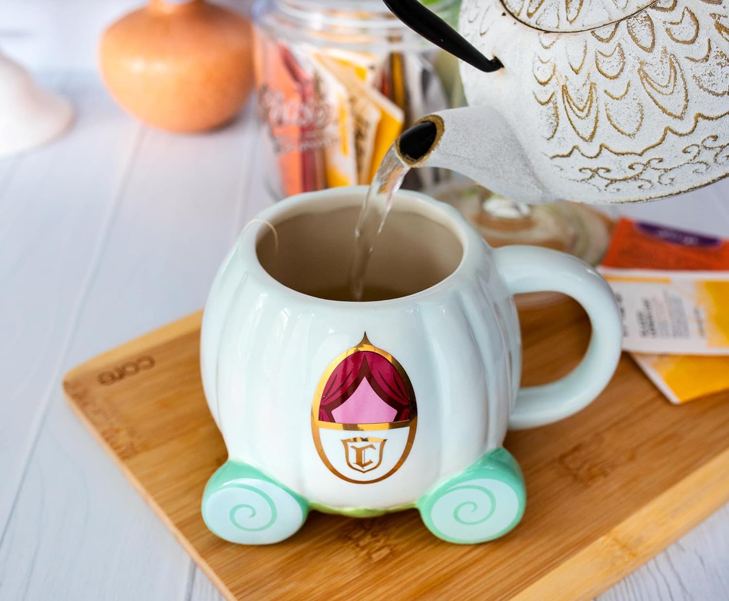 Taza Cenicienta 3D carroza Ceramica Disney Princesas 591 ml