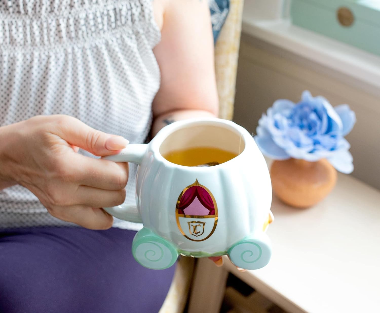 Taza Cenicienta 3D carroza Ceramica Disney Princesas 591 ml