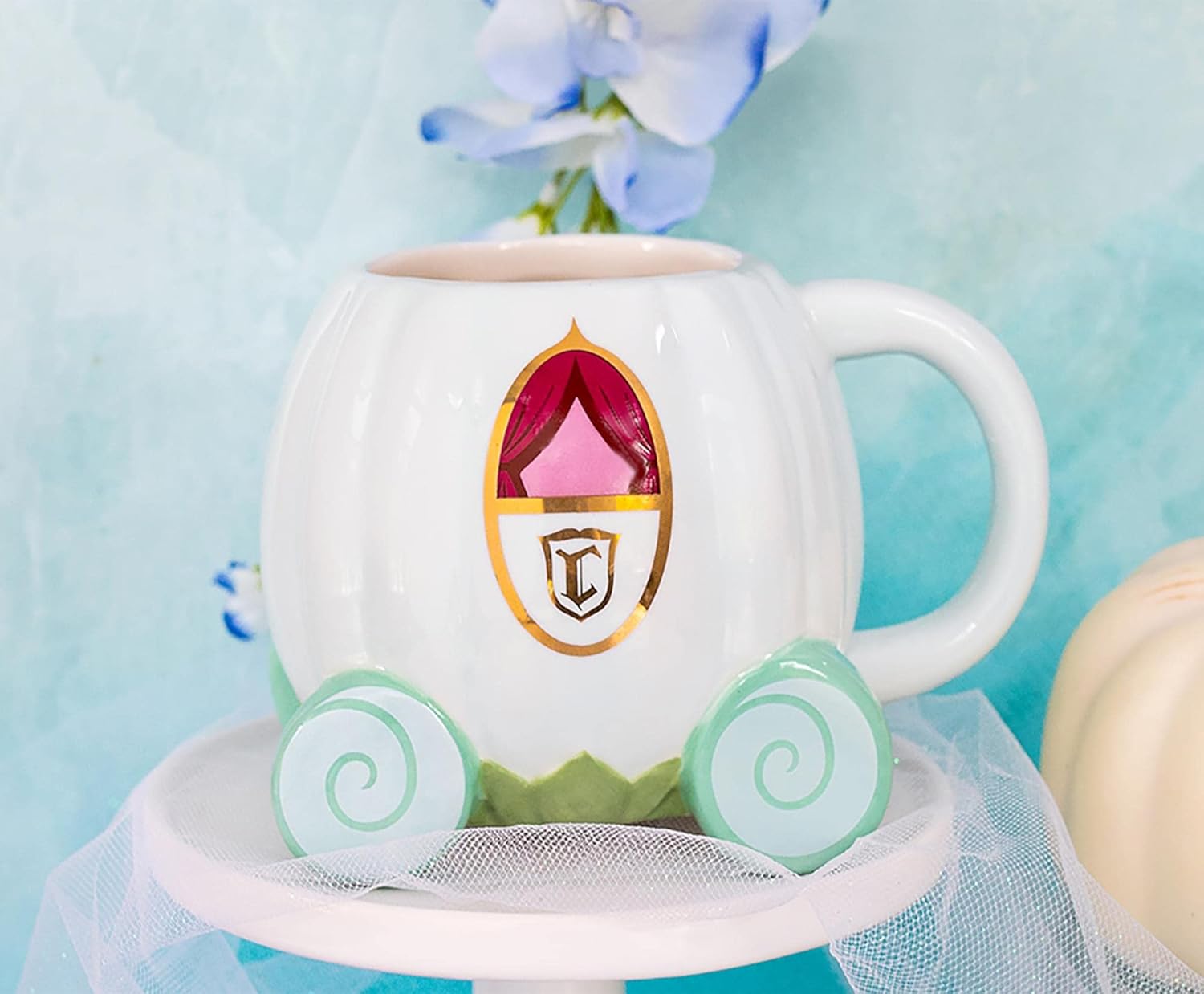 Taza Cenicienta 3D carroza Ceramica Disney Princesas 591 ml