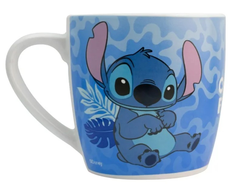 Stitch Set Desayuno Individual, Vajilla Porcelana 2 Piezas, Lilo & Stitch Tropical Disney con Caja de Regalo
