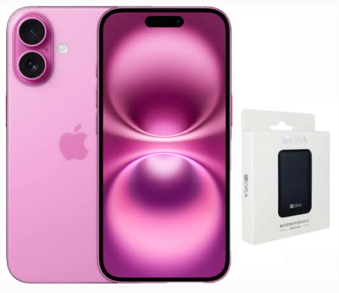 iphone 16 rosa 128 gb con bandeja nuevo sellado libre de fabrica