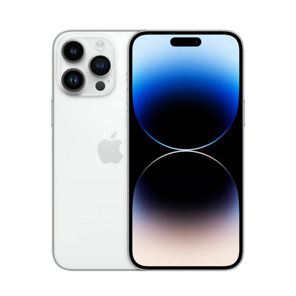 iPhone 14 Pro 128GB Plata E-SIM Reacondicionado Grado A + Base Cargador