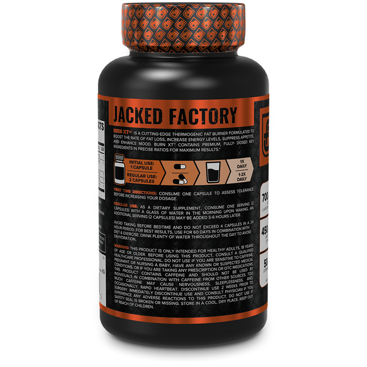 BURN XT Thermogenic Fat Burner 60 cap - QUEMADOR DE GRASA TERMOGÉNICO BURN-XT