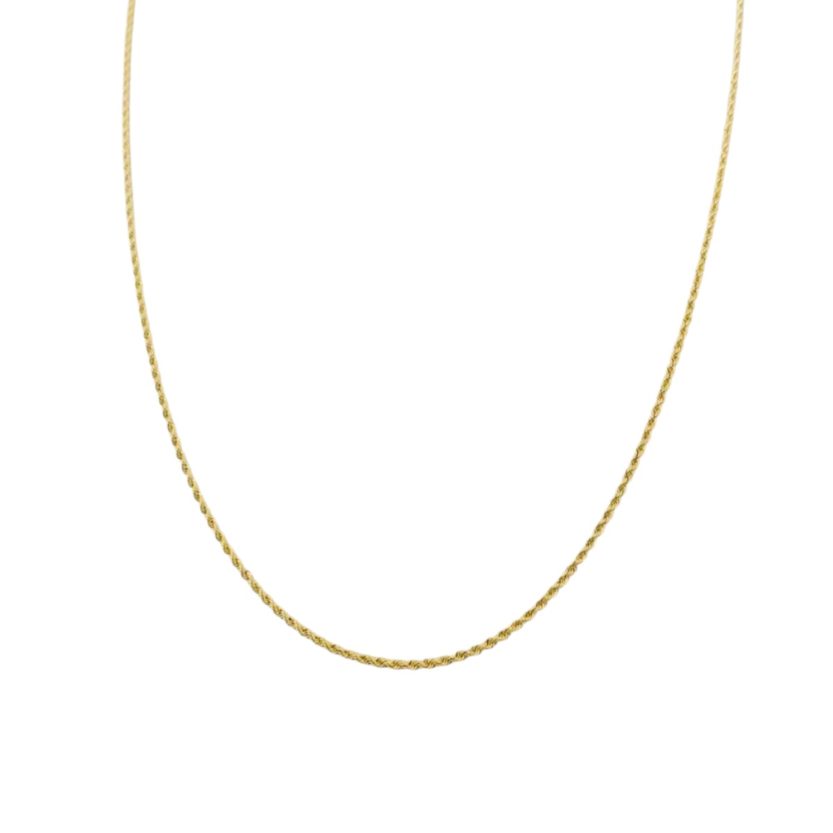 Cadena Estilo Torsal 50 cm X 2 mm Oro 10 Kilates + Obsequio