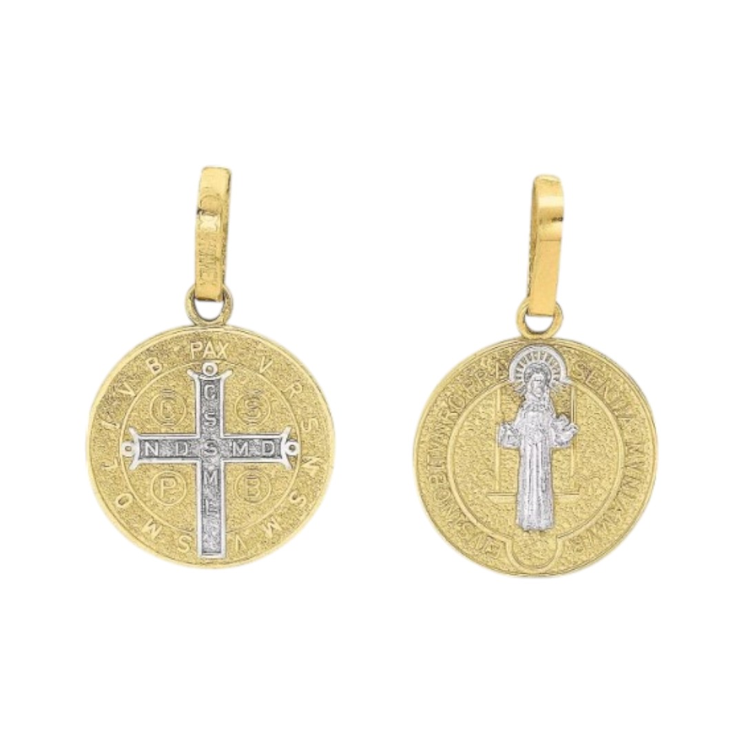 Cadena Con Medalla San Benito Oro 10 K + Obsequio 