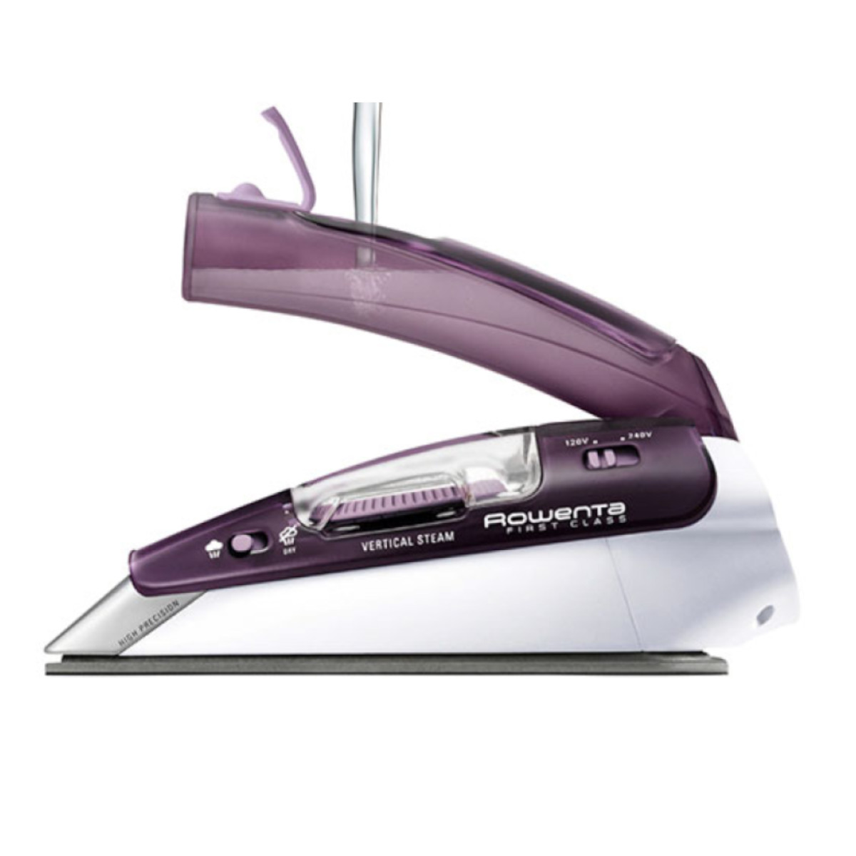 Plancha  Rowenta morado DA1560U2  suela acero inoxidable