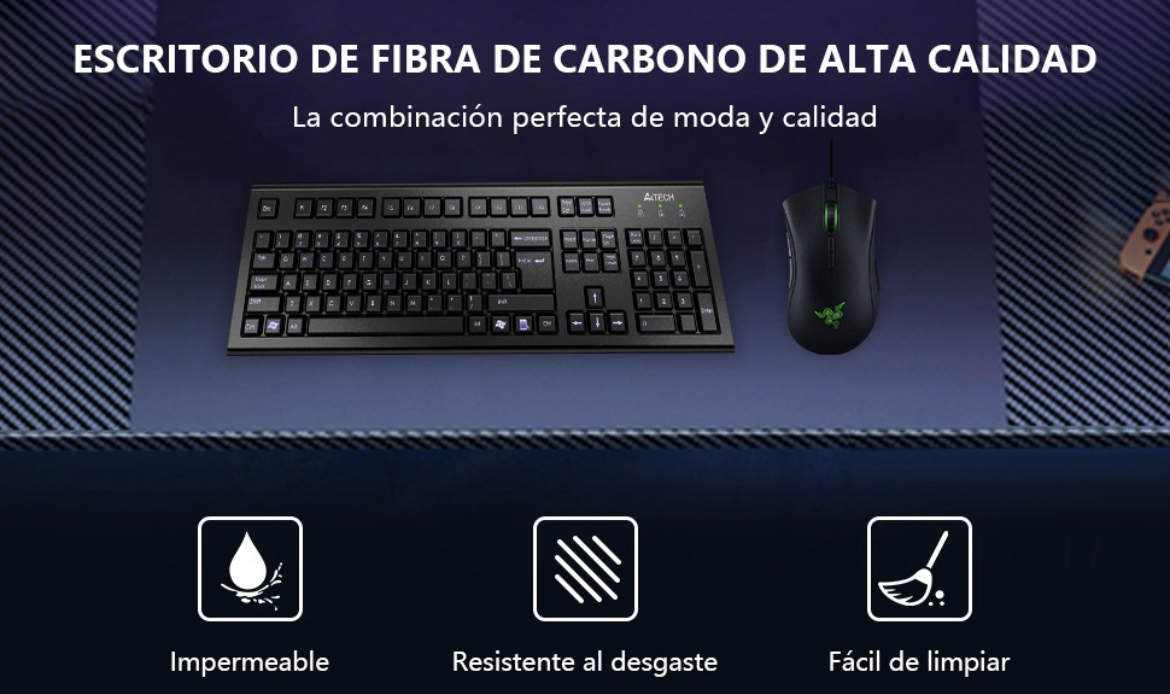 Escritorio De Oficina En Forma De L Con Luz Led Con Enchufe