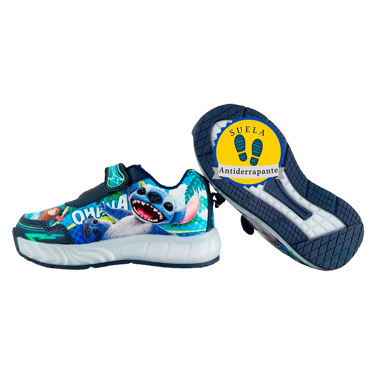 Tenis Lilo Y Stitch Niño Luces Leds Deportivo Cómodo 895-AM