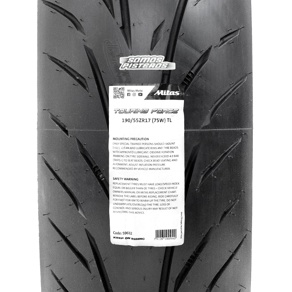LLANTA MITAS TOURING FORCE 190/55 ZR17 s1000xr 