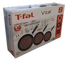 JGO DE SARTENES TFAL 249000 VITAL 3PZAS 20/24/26 CM