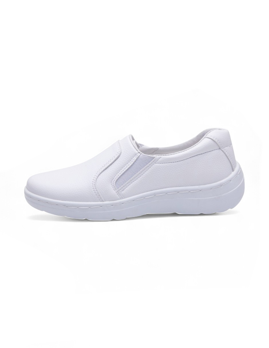 Tenis Calzado Watanabe color Blanco sin Agujetas Confort
