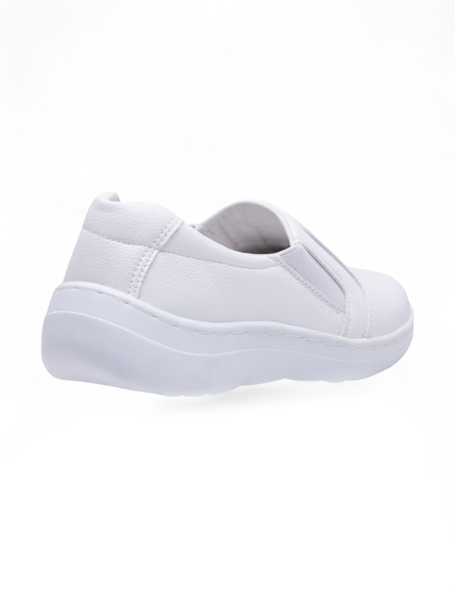 Tenis Calzado Watanabe color Blanco sin Agujetas Confort
