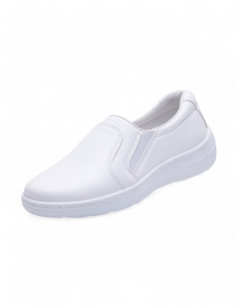 Tenis Calzado Watanabe color Blanco sin Agujetas Confort