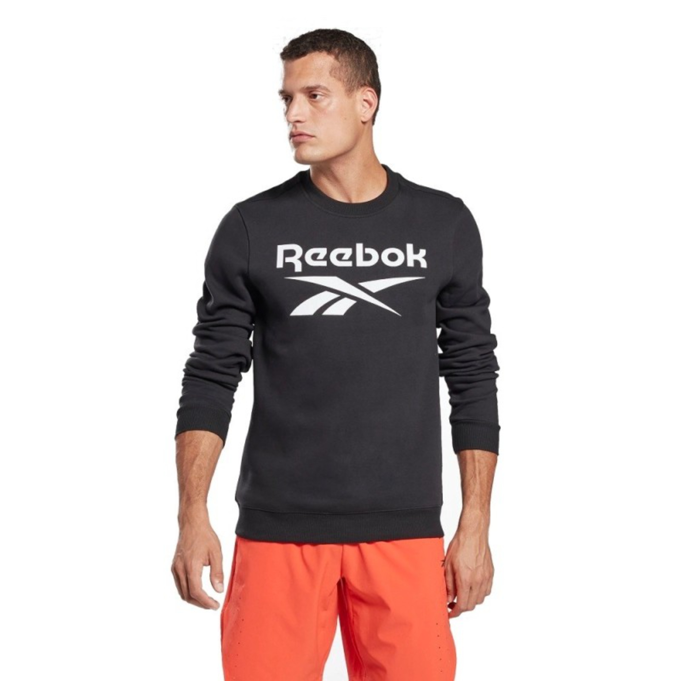 SUDADERA R E E B O K HOMBRE NEGRO R E E B O K  RI FLC BIG LOGO CREW H54791