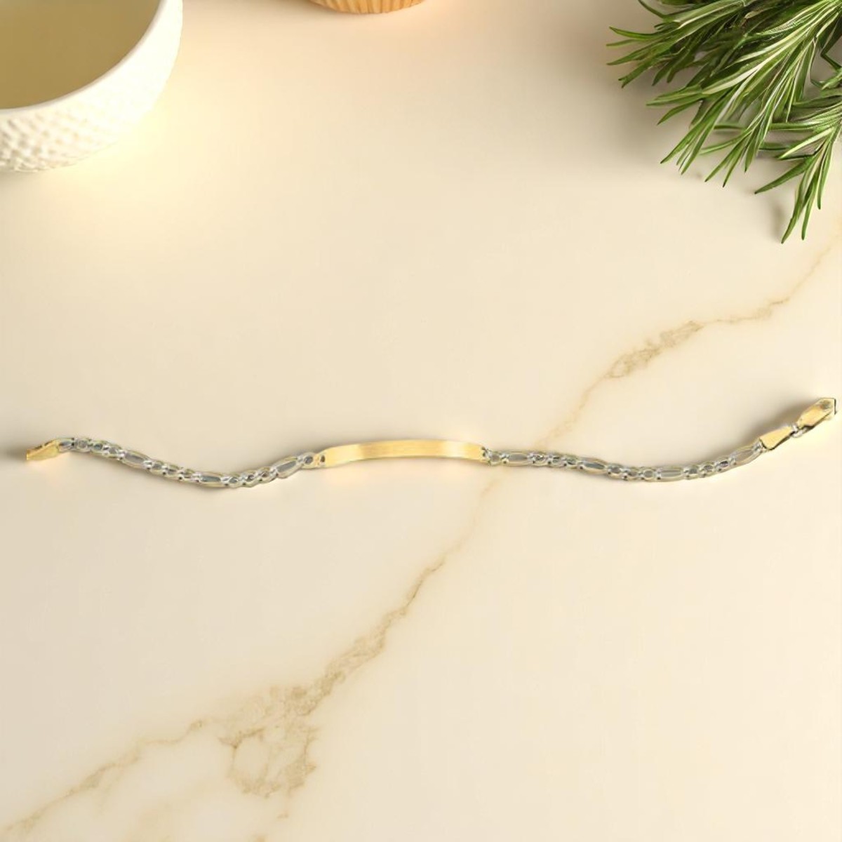 Esclava Rodio 18 Cm 14 K
