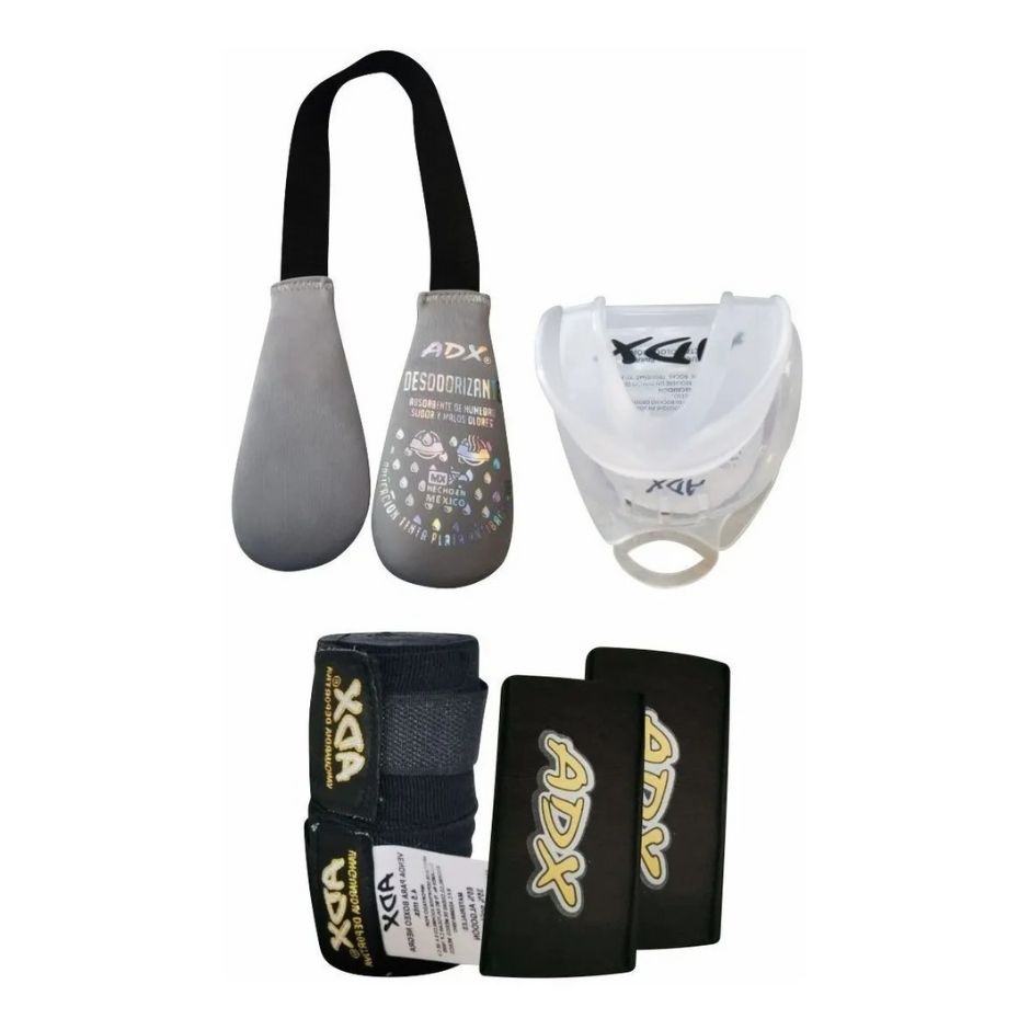kit guantes de box adx mod strong+complementos