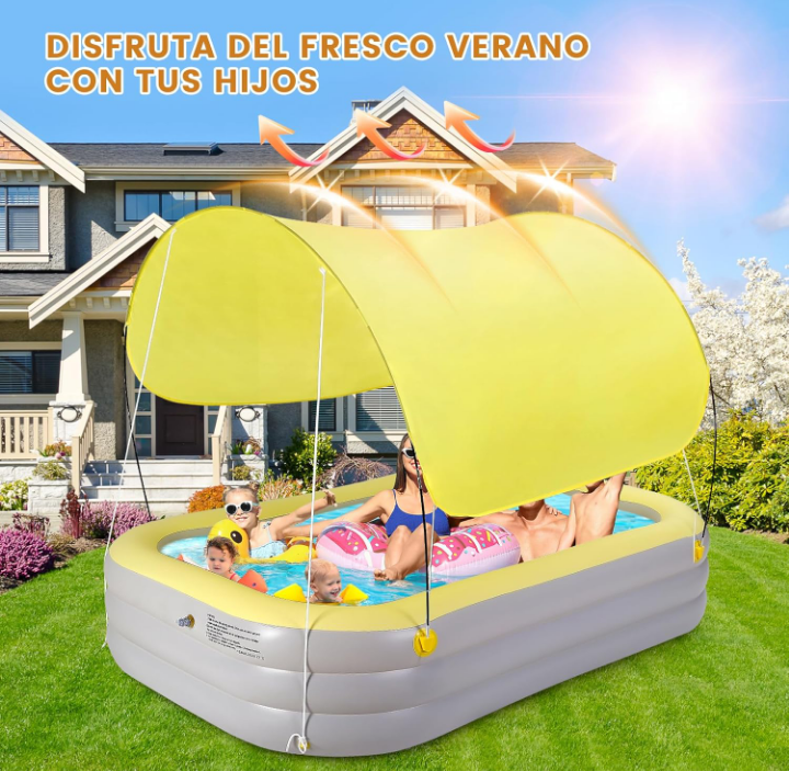 Alberca inflable familiar exterior interior