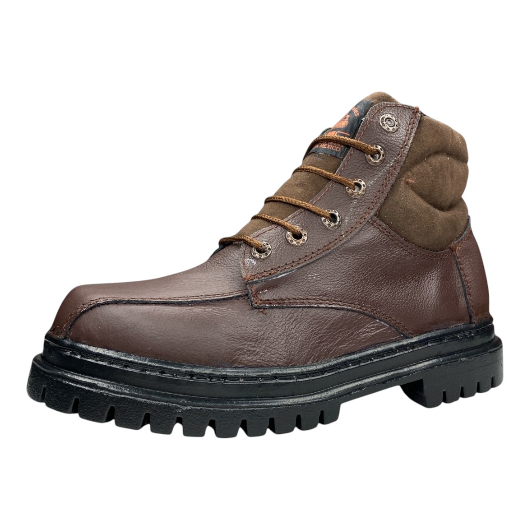 Botas Industriales Seguridad De Trabajo Hombre Cafe Uso Rudo LAS CUATAS ZAPATERIAS.