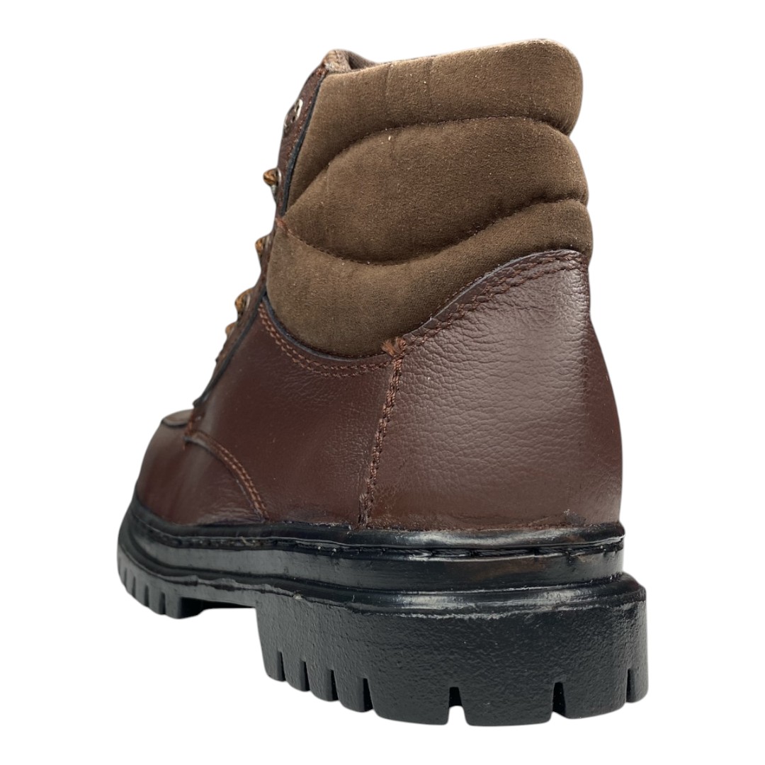 Botas Industriales Seguridad De Trabajo Hombre Cafe Uso Rudo LAS CUATAS ZAPATERIAS.