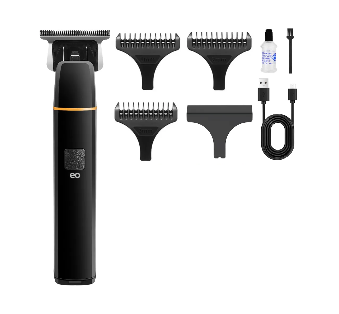 Cortadora De Pelo Profesional Afeitadora Electrica Trimmer Color Negro