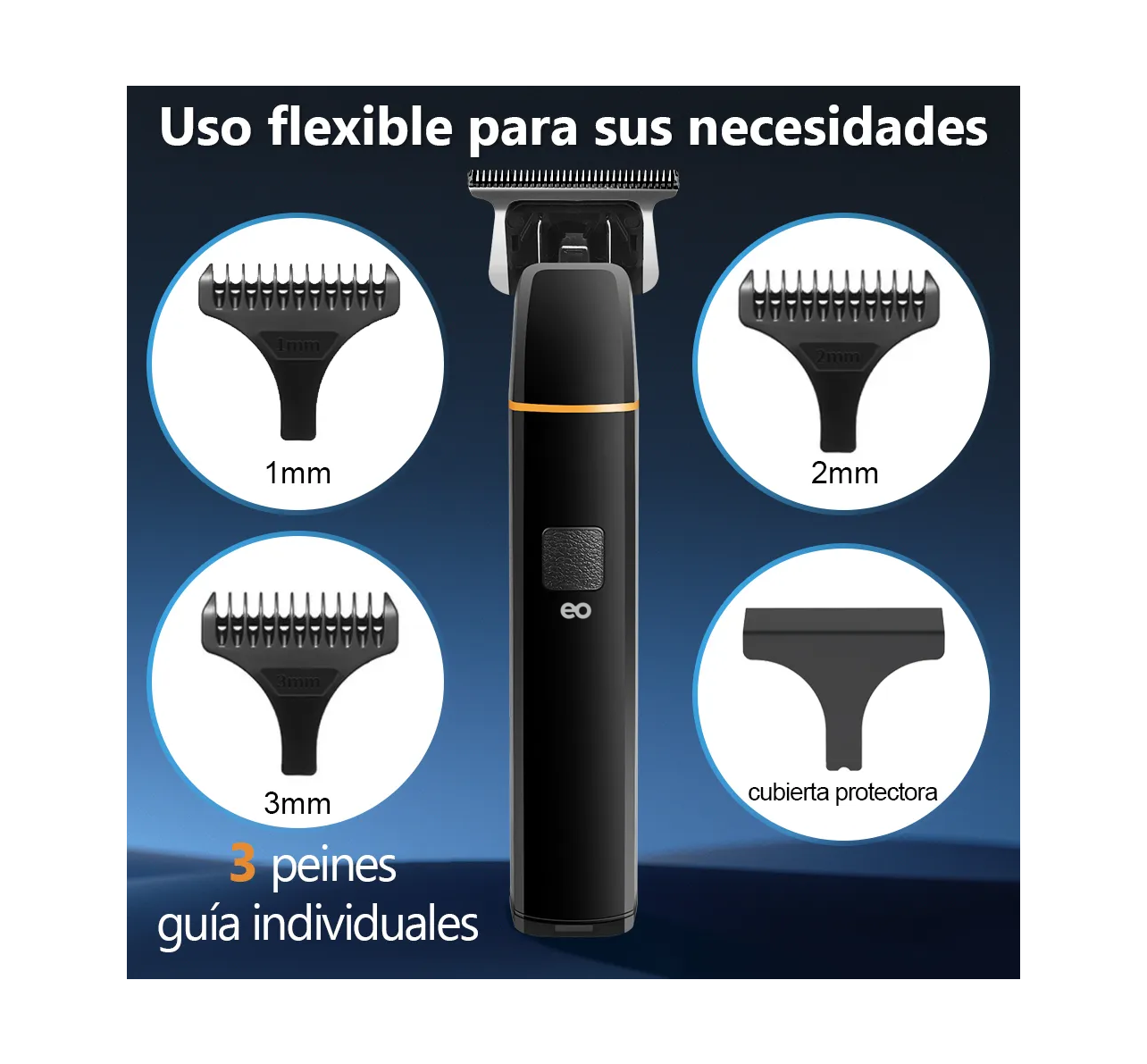 Cortadora De Pelo Profesional Afeitadora Electrica Trimmer Color Negro