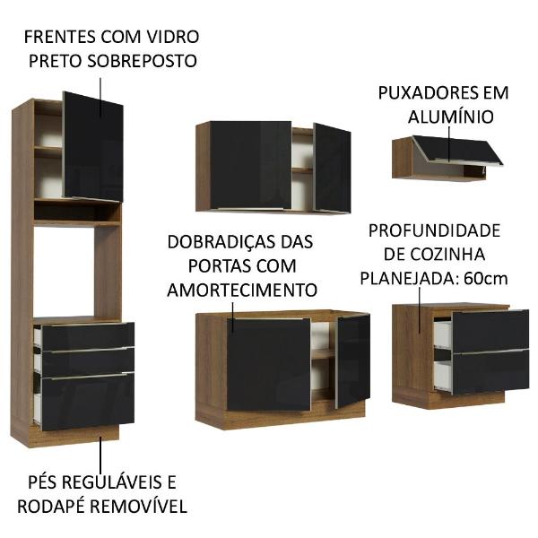 Cocina Integral Completa Modular Madesa Lux 260cm MN 01