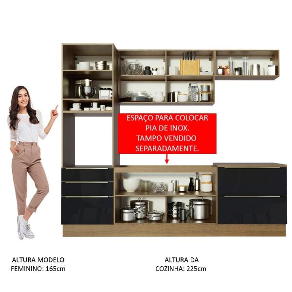 Cocina Integral Completa Modular Madesa Lux 260cm MN 01