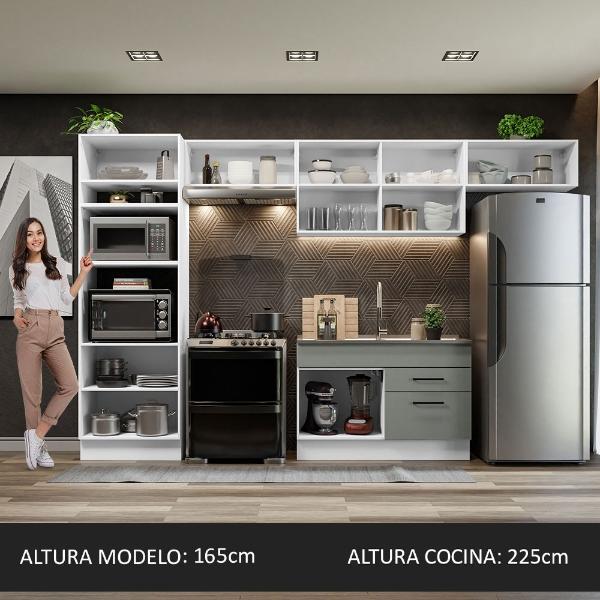 Cocina Integral Completa Modular Madesa Lux 260cm MN 01