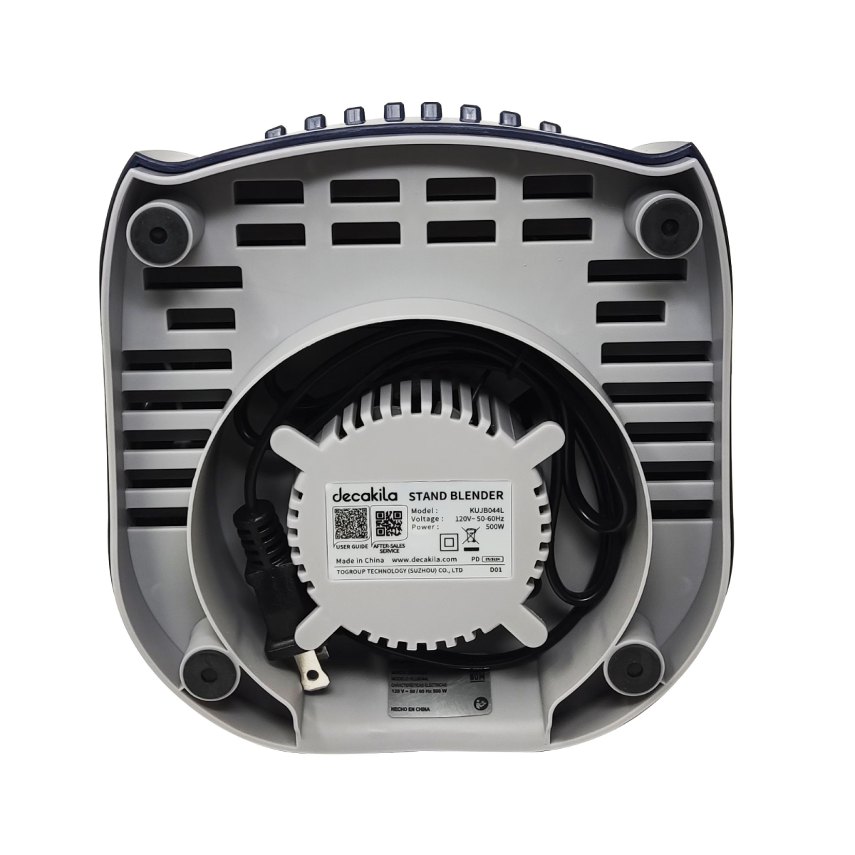 Licuadora 10 Velocidades Vaso Plástico Azul Decakila KUJB044L