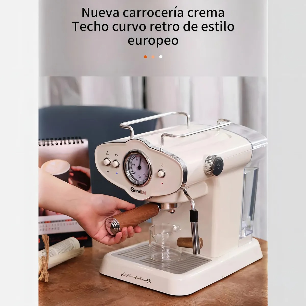 Cafetera Portátil Semiautomática Crm-3017 1100w,cafetera electrica portatil cafetera expreso Blanco