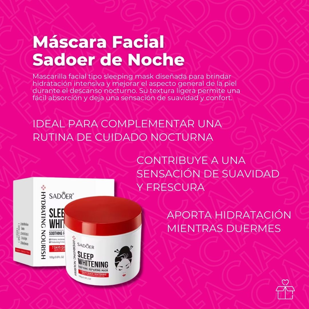 Mascarilla Para Dormir Ácido Kójico Sadoer