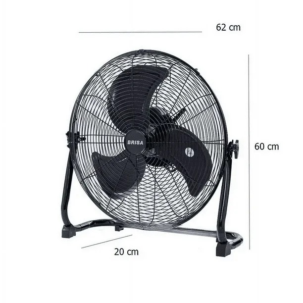 VENTILADOR BRISA MM20 20 PISO Y PARED 3VEL.INDUSTRIAL METAL