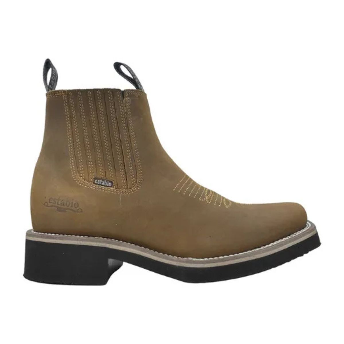 Botin Establo Modelo 981 Piel Res Horma Rodeo Hombre