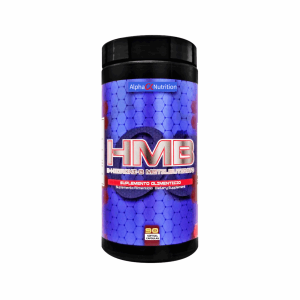 HMB Alpha Nutrition 90 Caps 500mg Anticatabólico Fuerza y Músculo
