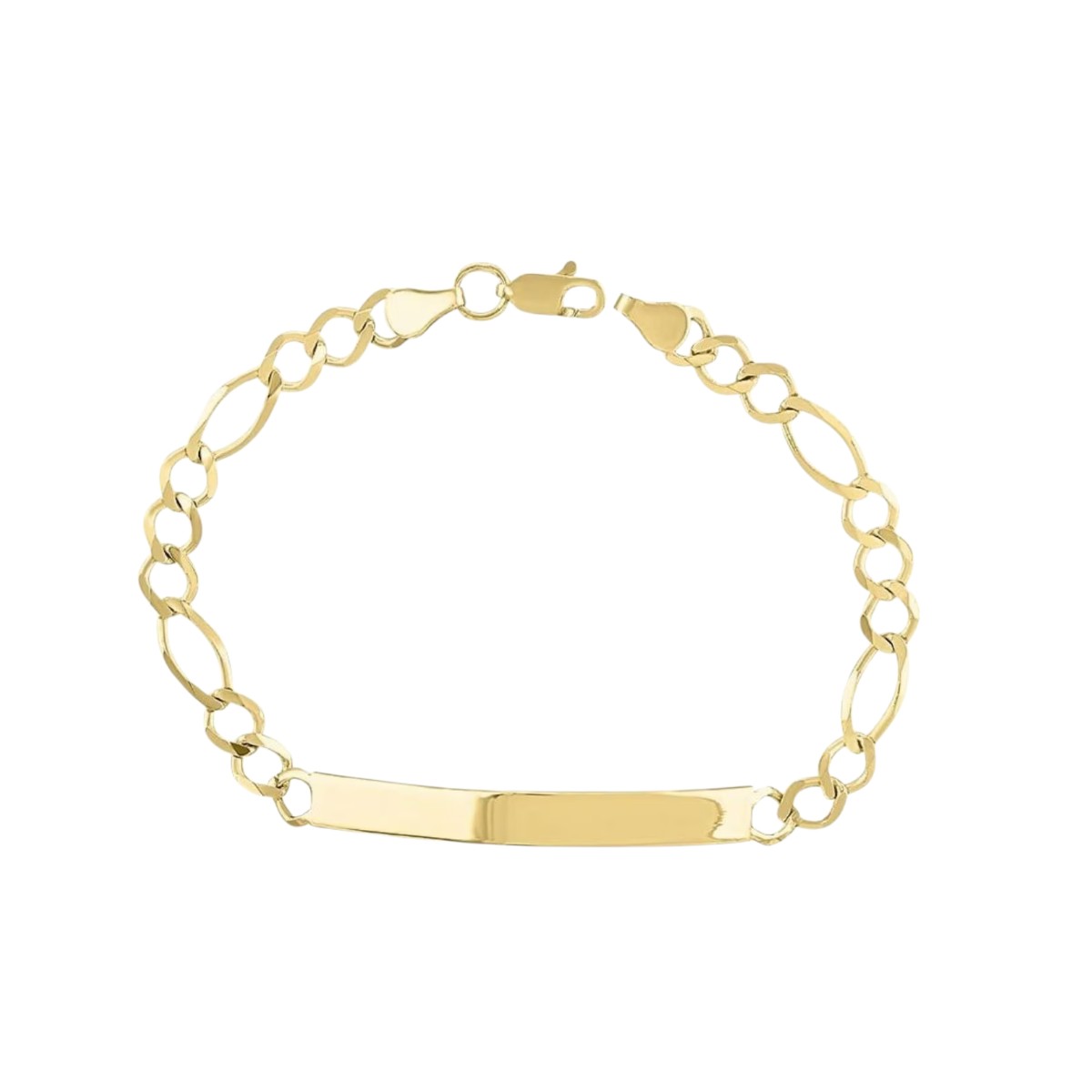 Esclava Caballero Troquelado De 21 Cm Oro 10 K 