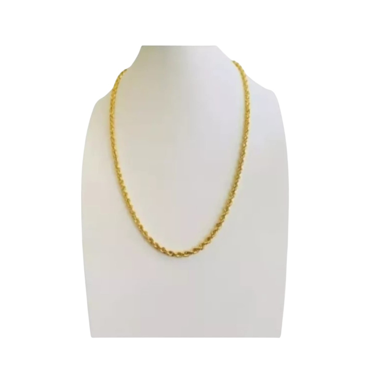 Set Torzal Cadena 50 Cm + Pulsera 21 Cm X 3 Mm Oro 14 K.