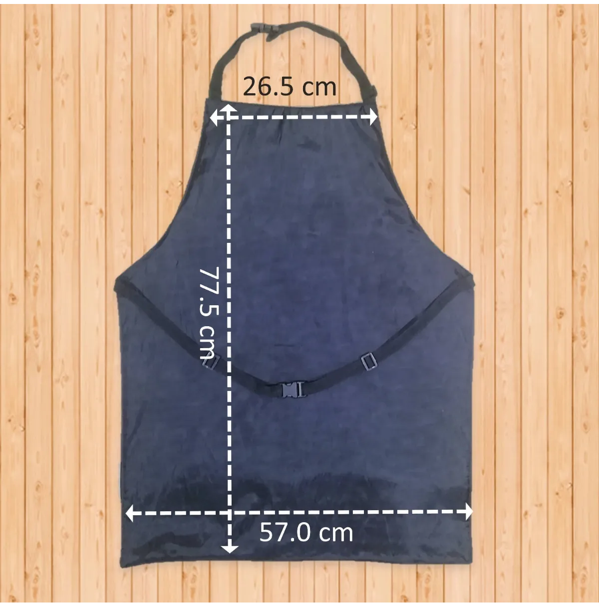Mandil Barbero Vini Piel Delantal Estilista Porta-utensilios Negro c/Fucsia