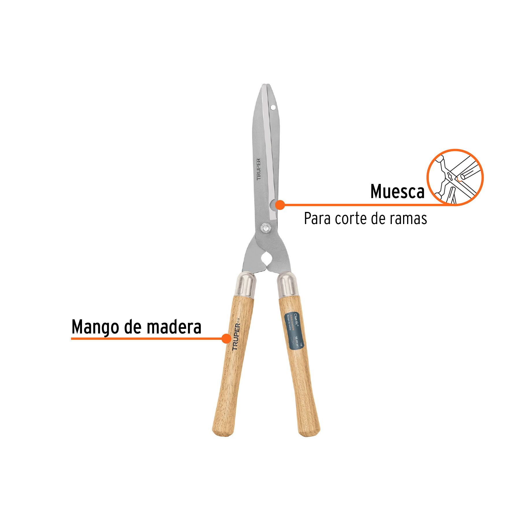 TIJERAS  PARA JARDINERIA CORTAR PODAR PASTO HIERBAS MALEZA TRUPER 