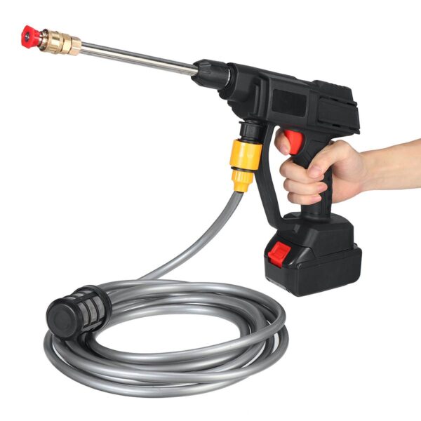 PISTOLA INALÁMBRICA HIDROLAVADORA PORTÁTIL 1500 PSI 48V JC.