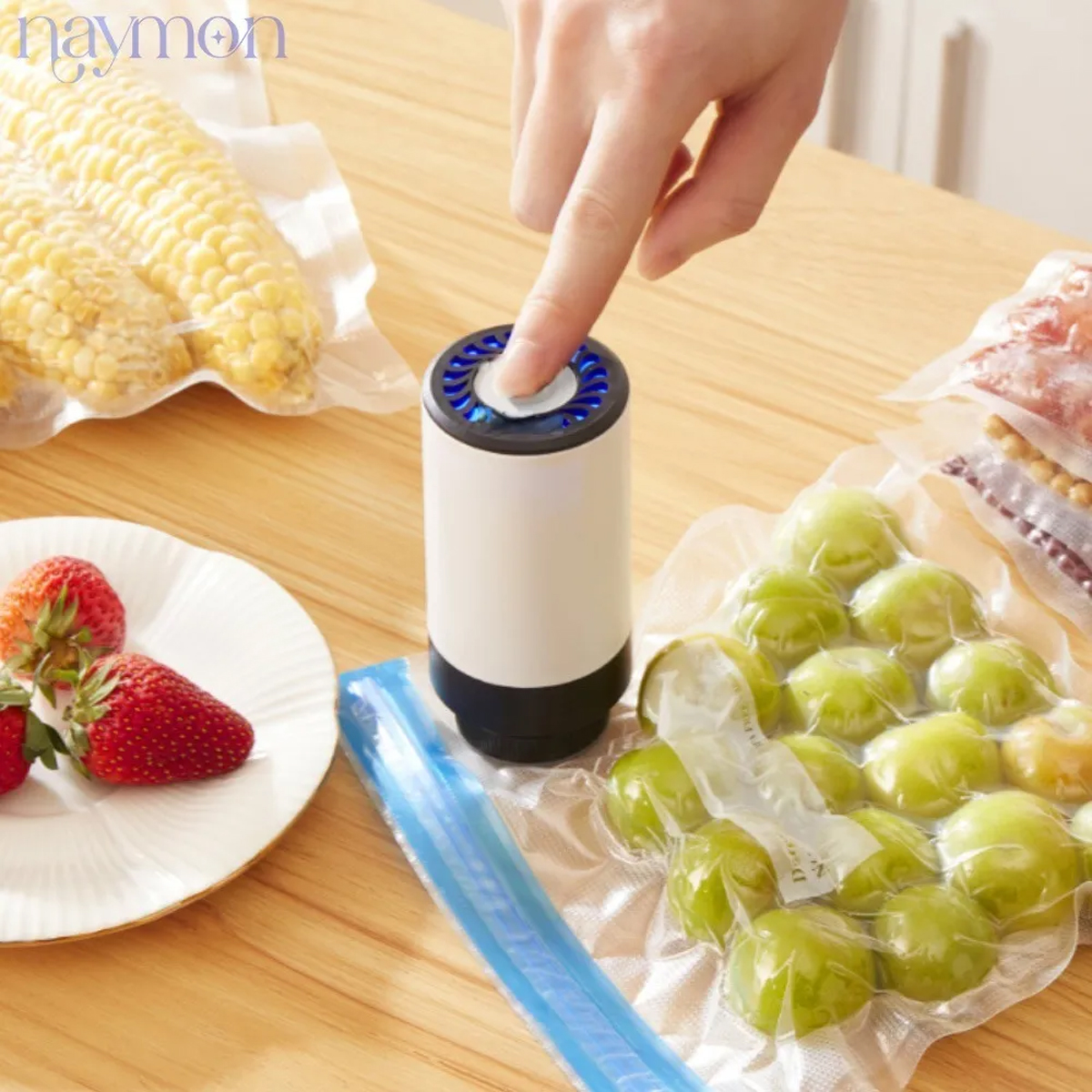 Mini Maquina Bomba Sellado Al Vacio Alimento Cocina Portatil