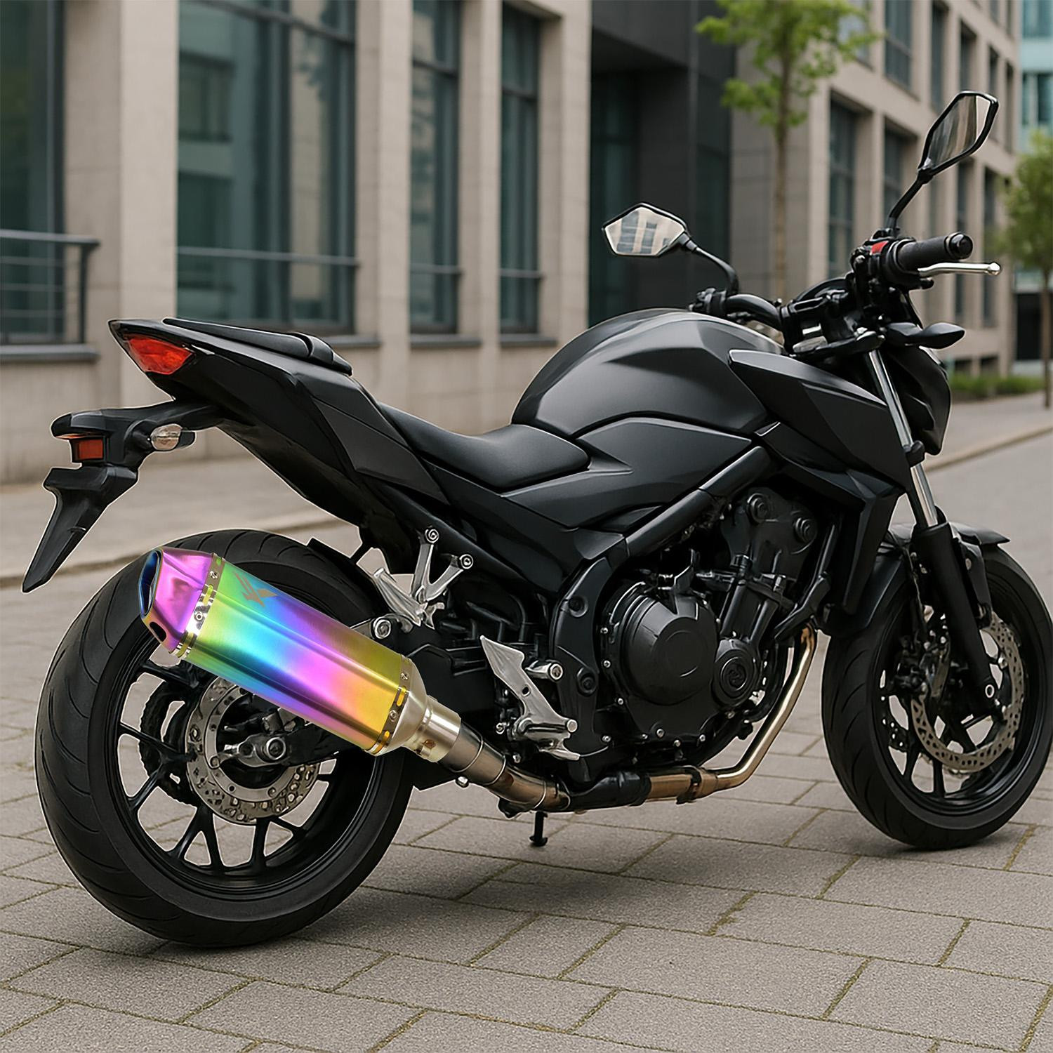 Escape Moto Acero Deportivo Tornasol Universal Silenciador Gutstark