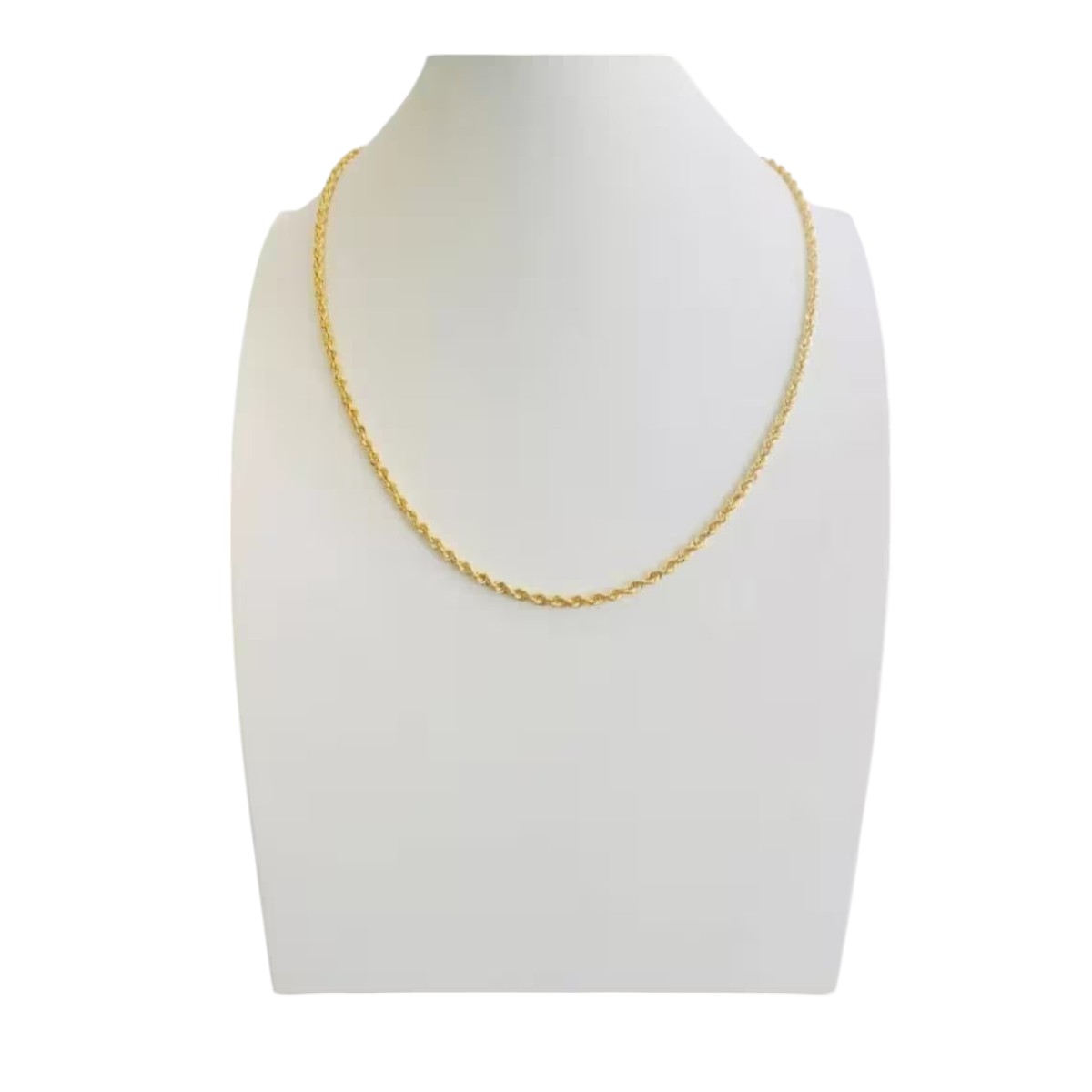 Cadena Torzal 50 Cm X 3 Mm Oro 10 K + Obsequio