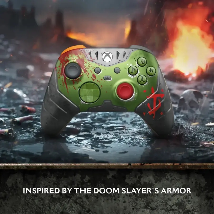 Control Inalambrico Microsoft XBOX Modelo Doom The Dark Ages Edicion Limitada para Series X/S/One Modelo 1914
