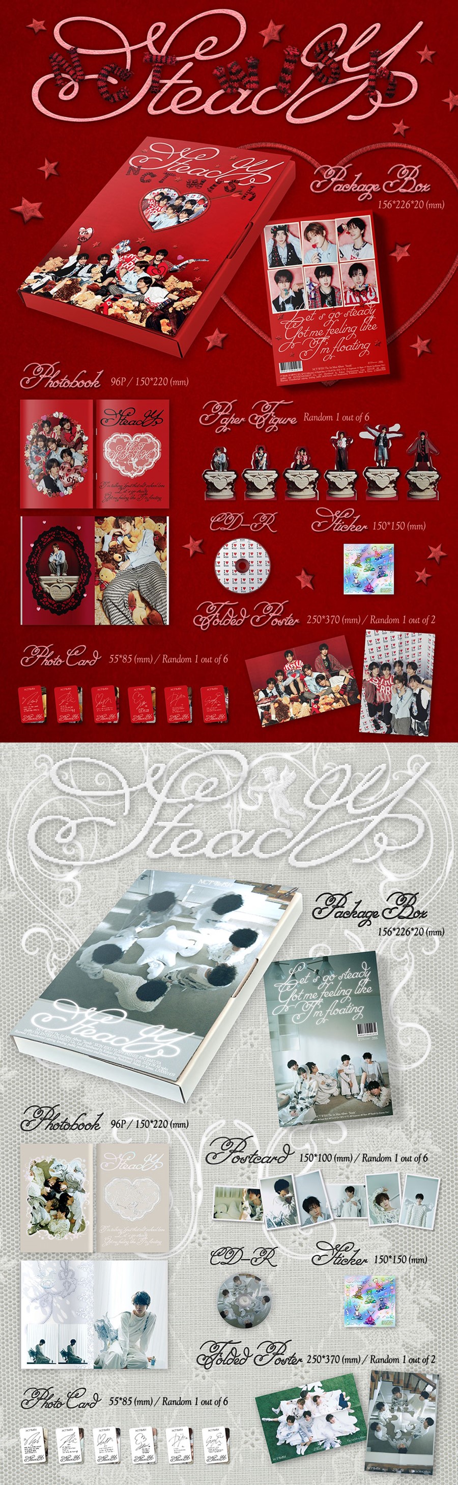 Nct Wish 1st Mini Album Steady Original / Version Aleatoria