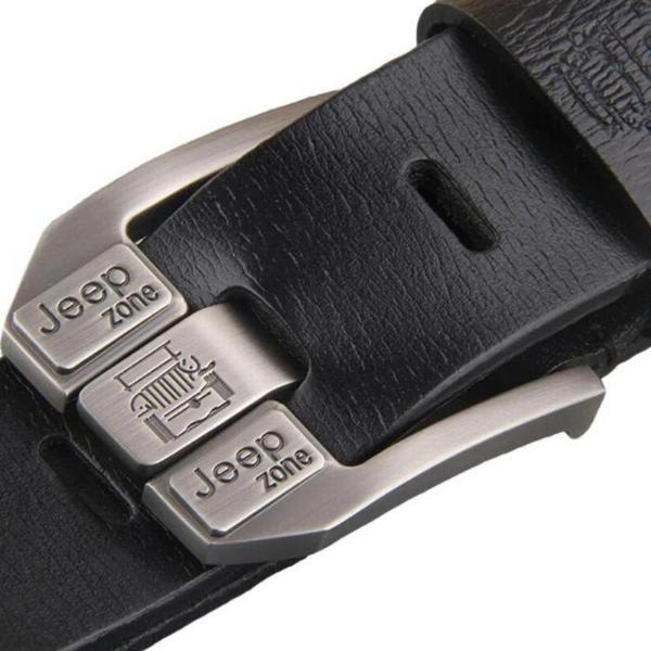 Cinturón de cuero resistente MXTBM-005 1Pza 110cm Negro CueroMetal Masculino, BeltGlamBlack