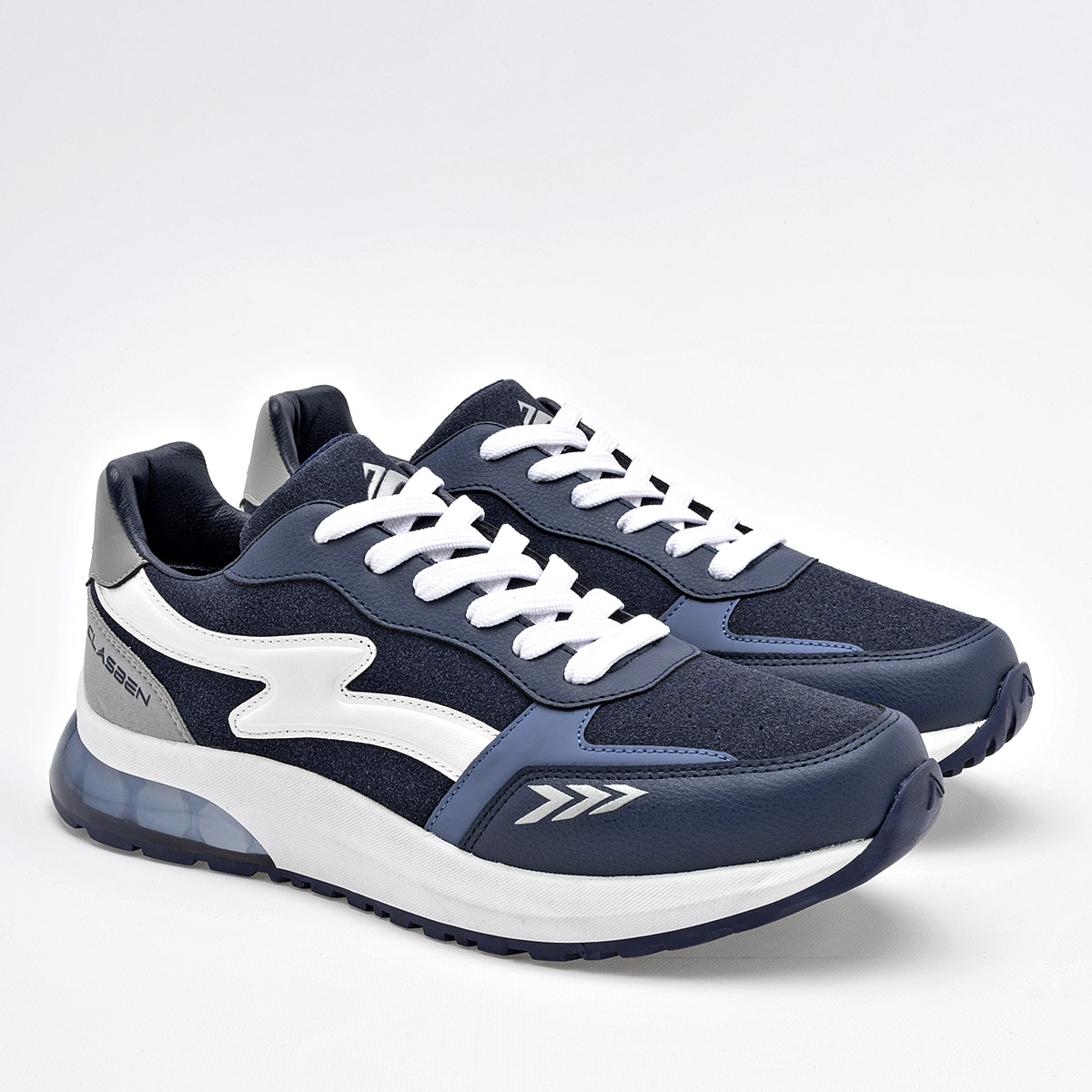 TENIS DEPOTIVO HOMBRE CLASBEN MERCURIO MARINO BLANCO 