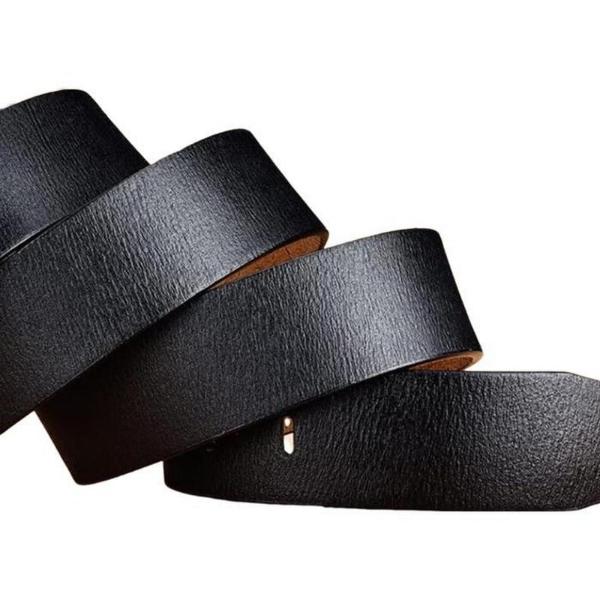 Sujetadores cuero metal casuales MXTBU-009 1Pza 120cm Negro CueroMetal Masculino, BeltStyleBlack