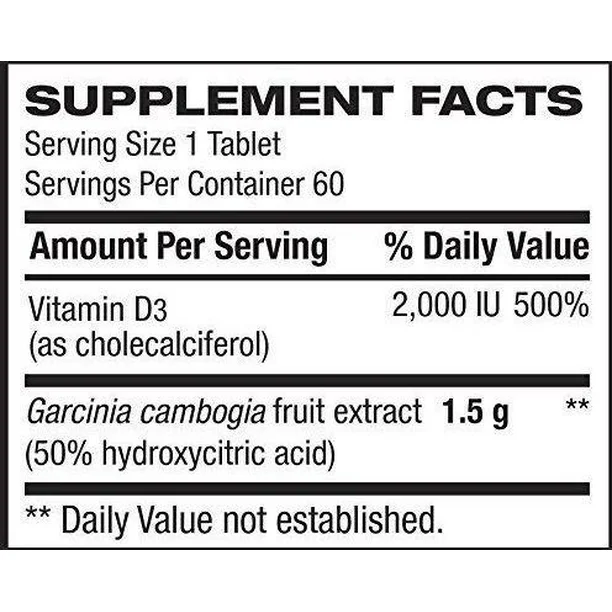 Garcinia Cambogia BPI 1500mg 60 Tabs Control de Apetito y Peso