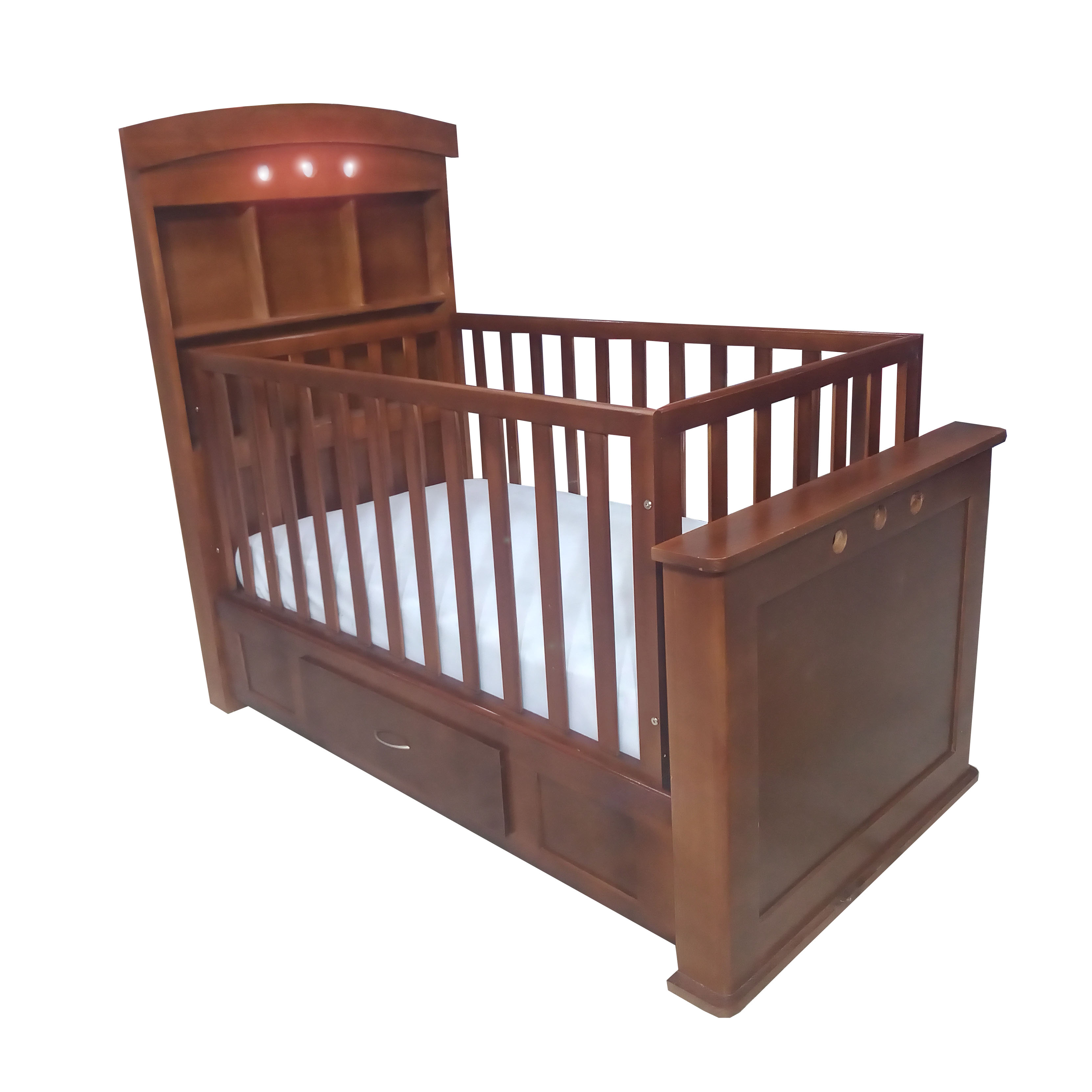 Cuna Cama De Madera Junior con Tabaco y Cajón