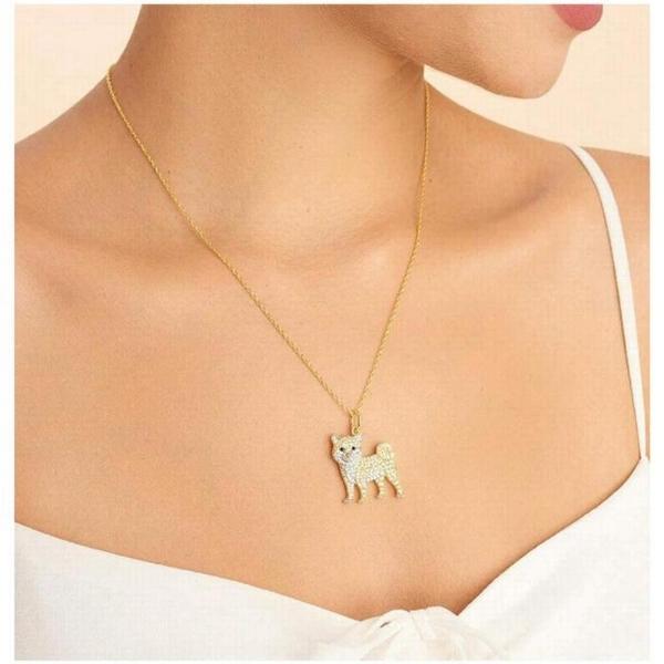 Collares para Regalar MXENG-001 1Pza Poodle Dorado Metal Cadena y Dije, DogNeck22